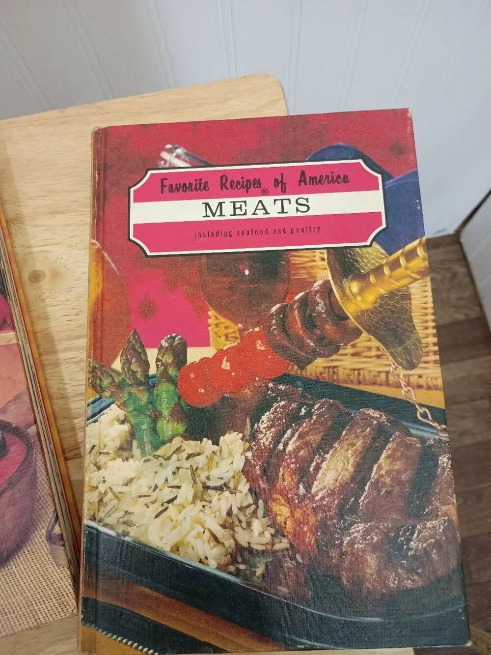 Vintage recipe books, cookbooks three volumes